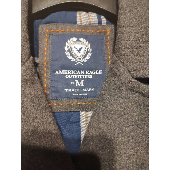 American eagle gray peacoat medium * - Picture 3 of 3